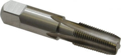 Hertel - 1/16-27 NPTF Thread, 4 Flute Standard Pipe Tap - 2-1/8" OAL, Bright Finish, High Speed Steel - Exact Tooling