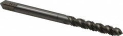 Hertel - M4x0.70 Metric Coarse, 3 Flute, 52° Helix, Plug Chamfer, Bright Finish, High Speed Steel Spiral Flute STI Tap - 2-3/8" OAL - Exact Tooling