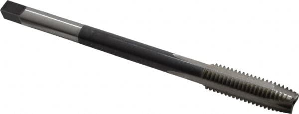 Hertel - 1/2-13 UNC 3 Flute H3 Bright Finish High Speed Steel Spiral Point Extension Tap - Plug Chamfer, 6" OAL, 3B Class of Fit - Exact Tooling