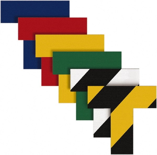 NMC - Yellow Solid Color Vinyl Die Cut Shape Angles - 2" Wide x 0.02" Thick, General Traffic - Exact Tooling