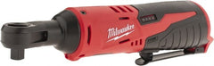 Milwaukee Tool - 3/8" Drive 12 Volt Inline Cordless Impact Wrench & Ratchet - 250 RPM, 35 Ft/Lb Torque, Lithium-Ion Batteries Not Included - Exact Tooling