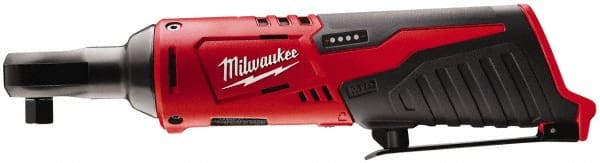 Milwaukee Tool - 1/4" Drive 12 Volt Inline Cordless Impact Wrench & Ratchet - 250 RPM, 30 Ft/Lb Torque, Lithium-Ion Batteries Not Included - Exact Tooling