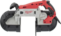 Milwaukee Tool - 120 Volt, Electric Handheld Bandsaw - 5 Inch (Round) and 5 x 5 Inch (Rectangular) Depth of Cut, 380 SFPM, 11 Amp - Exact Tooling
