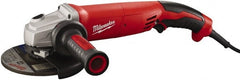 Milwaukee Tool - 5" Wheel Diam, 9,000 RPM, Corded Angle & Disc Grinder - 5/8-11 Spindle, 120 Volts, 13 Amps - Exact Tooling