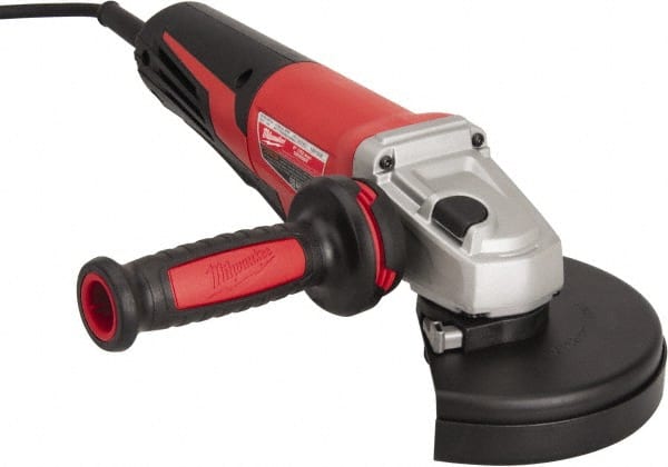 Milwaukee Tool - 6" Wheel Diam, 9,000 RPM, Corded Angle & Disc Grinder - 5/8-11 Spindle, 120 Volts, 13 Amps - Exact Tooling