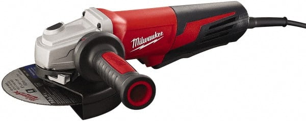 Milwaukee Tool - 6" Wheel Diam, 9,000 RPM, Corded Angle & Disc Grinder - 5/8-11 Spindle, 120 Volts, 13 Amps - Exact Tooling