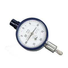 Mitutoyo - Dial Drop Indicators; Maximum Measurement (Decimal Inch): 0.1 ; Dial Graduation (Decimal Inch): 0.000500 ; Dial Reading: 0-20-0 ; Accuracy (Decimal Inch): 0.0005 ; Dial Color: White ; Minimum Measurement (Decimal Inch): 0.0001 - Exact Tooling