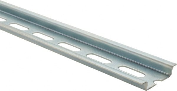 Value Collection - 2m Long x 35mm Wide x 7-1/2mm High, Steel DIN Rail - Exact Tooling