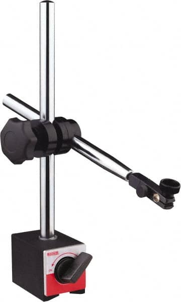 SPI - 60mm Long x 2" Wide x 55mm High Magnetic Indicator Base with On/Off Switch - 80 Kg Magnetic Pull, 203mm Rod Length - Exact Tooling