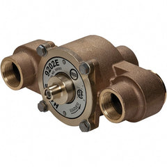 Haws - 1-1/4" Inlet, 10" Long x 5" Wide x 7" High, Brass Plumbed Wash Station Tempering Valve - Compatible with Combination Drench Shower & Eye/Face Wash Stations - Exact Tooling