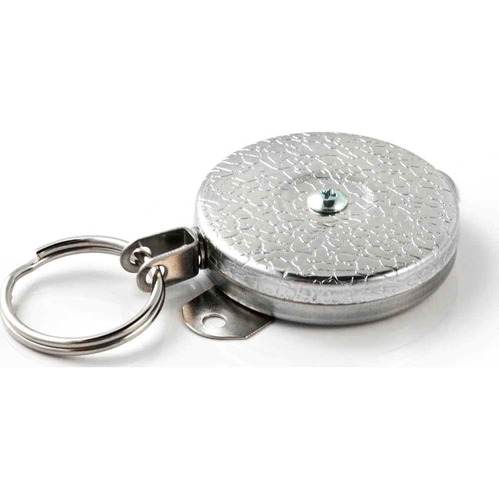 Key-Bak - Key Control; Type: Retractable Tool Holder ; Number of Keys: 15 ; Color: Chrome ; Width (Inch): 2 - Exact Tooling
