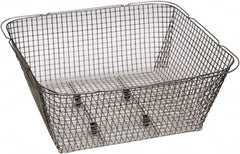 Graymills - 316 Stainless Steel Parts Washer Basket - 6" High x 19" Wide x 9-1/2" Long, Use with Ultrasonic Cleaners - Exact Tooling