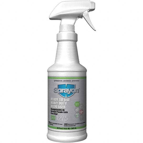 Sprayon - 32 oz Bottle Cleaner/Degreaser - Liquid, Lemon - Exact Tooling