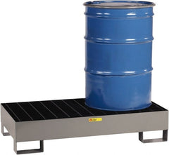 Little Giant - 33 Gal Sump Capacity, Steel Platform - Low Profile - 26" Long x 51" Wide x 10-1/2" High, 2,000 Lb Capacity - Exact Tooling