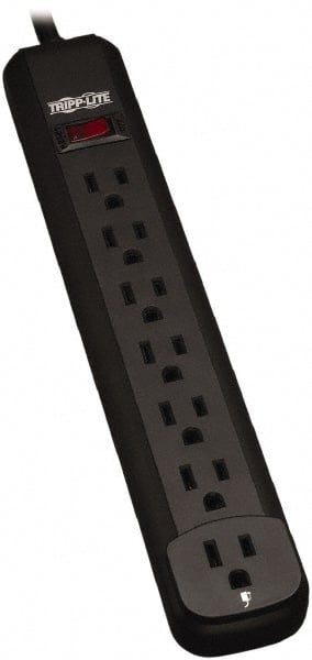 Tripp-Lite - 7 Outlets, 120 VAC15 Amps, 12' Cord, Power Outlet Strip - Keyhole, Tab Mount, 5-15 NEMA Configuration, 11.6" Strip - Exact Tooling