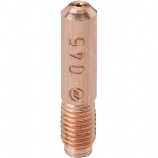 Hobart Welding Products - 0.045" Wire OD, MIG Welder Contact Tip - Exact Tooling