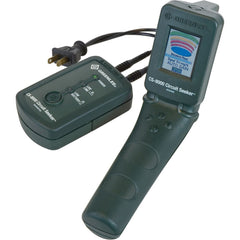 Greenlee - Electrical Test Equipment Combination Kits; Kit Type: Circuit Tracer Kit ; Maximum Voltage: 750 ; Number of Pieces: 8 ; Display Type: LCD Color ; Includes: (2) 12 ft Leads; Batteries; Hard Carrying Case; Outlet Adapter; Receiver; Transmitter - Exact Tooling