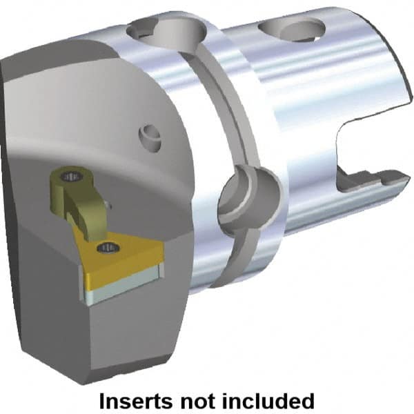Kennametal - Left Hand Cut, Size KM50, TN.. Insert Compatiblity, Modular Turning & Profiling Cutting Unit Head - 35mm Ctr to Cutting Edge, 50mm Head Length, Through Coolant, Series M-Clamping - Exact Tooling