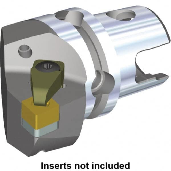 Kennametal - Right Hand Cut, Size KM50, CN.X Insert Compatiblity, Internal or External Modular Turning & Profiling Cutting Unit Head - 35mm Ctr to Cutting Edge, 50mm Head Length, Through Coolant - Exact Tooling