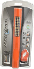 Bayco - White LED Bulb, 137 Lumens, Mini Flashlight - Orange Plastic Body, 4 AAA Alkaline Batteries Included - Exact Tooling