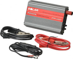 Solar - 2 Connection, 12 VDC Input, 120 VAC Output, 1,000 Peak Wattage, Power Inverter - 500 Watt Continuous Output Power - Exact Tooling