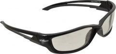 Edge Eyewear - Clear Lenses, Framed Safety Glasses - Scratch Resistant, Black Nylon TR90 Frame, Size Universal, Wrap Around - Exact Tooling