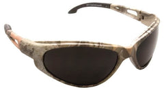 Edge Eyewear - Smoke Lenses, Framed Safety Glasses - Scratch Resistant, Camouflage Nylon TR90 Frame, Size Universal, Wrap Around - Exact Tooling