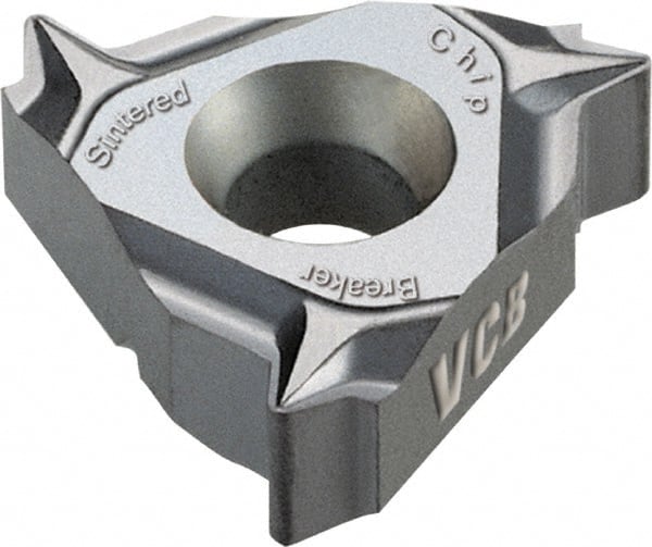 Vargus - 3JER External Right Hand 8 UN Laydown Threading Insert - Grade VCB, TiAlN Coated Carbide, 9.53mm Inscribed Circle - Exact Tooling