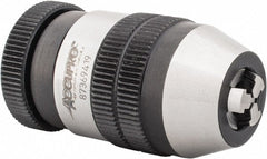 Accupro - JT0, 1/64 to 1/8" Capacity, Tapered Mount Drill Chuck - Keyless, 24.5mm Sleeve Diam, 44mm Open Length - Exact Tooling