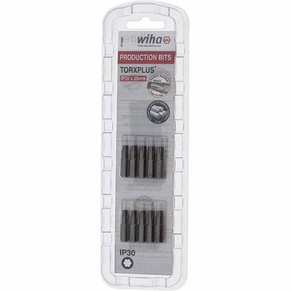 Wiha - 1/4" Drive IP30 Torx Plus Screwdriver Bit - 1" OAL, Insert Bit - Exact Tooling