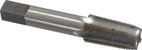 Reiff & Nestor - 1/8-27 NPT Thread, 4 Flute Standard Pipe Tap - 2-1/8" OAL, 3/4" Thread Length, 5/16" Shank Diam, Bright Finish, High Speed Steel - Exact Tooling