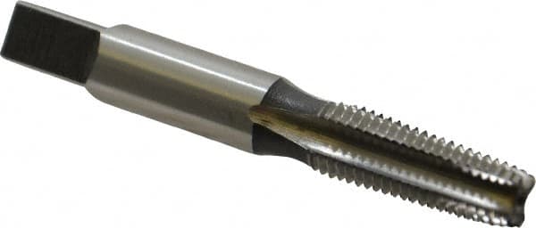 Reiff & Nestor - 1/16-27 NPT Thread, 4 Flute Standard Pipe Tap - 2-1/8" OAL, 11/16" Thread Length, 5/16" Shank Diam, Bright Finish, High Speed Steel - Exact Tooling