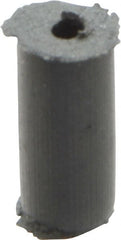 Cratex - 1/4" Max Diam x 1/2" Long, Cylinder, Rubberized Point - Very Fine Grade, Silicon Carbide, 1/16" Arbor Hole, Unmounted - Exact Tooling