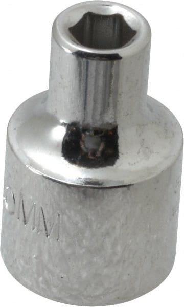 Proto - 3/8" Drive, Standard Hand Socket - 6 Points, 1-3/32" OAL, Alloy Steel, Chrome Finish - Exact Tooling