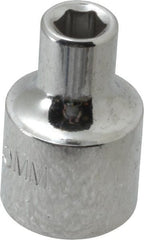 Proto - 3/8" Drive, Standard Hand Socket - 6 Points, 1-3/32" OAL, Alloy Steel, Chrome Finish - Exact Tooling