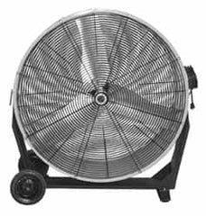 Airmaster - 30" Blade, Direct Drive, 1/2 hp, 5,670, 4,590 CFM, Man Cooler - 115 Volts, 2 Speed, Single Phase - Exact Tooling