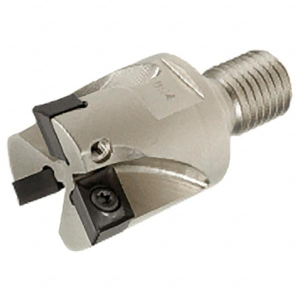 Iscar - 32mm Cut Diam, 9mm Max Depth of Cut, 35mm OAL, Indexable Square Shoulder End Mill - XCMT 120408TR Inserts, M16 Modular Connection, Series FlexFit, IscarPlunger - Exact Tooling