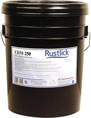 Rustlick - Rustlick EDM-250, 5 Gal Pail EDM/Dielectric Fluid - Straight Oil, For Electric Discharge Machining - Exact Tooling