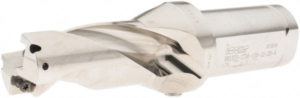 Iscar - 2-3/4" Max Drill Depth, 2xD, 1-3/8" Diam, Indexable Insert Drill - 2 Inserts, 1-1/2" Shank Diam, Straight Shank - Exact Tooling