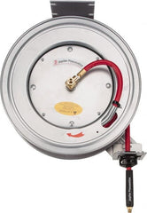 PRO-SOURCE - 50' Spring Retractable Hose Reel - 300 psi, Hose Included - Exact Tooling
