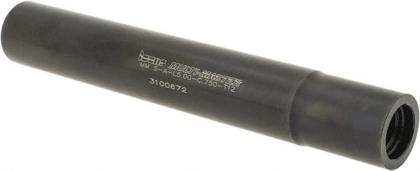Iscar - Multimaster 3/4" Stepped Shank Milling Tip Insert Holder & Shank - 1" Projection, T12 Neck Thread, 0.72" Nose Diam, 5" OAL, Steel MM S-A Tool Holder - Exact Tooling