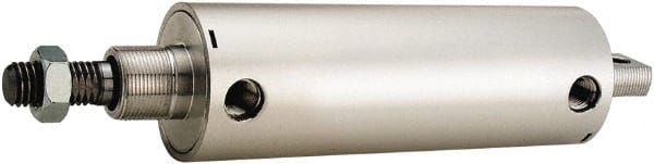 ARO/Ingersoll-Rand - 2-1/2" Stroke x 2-1/2" Bore Double Acting Air Cylinder - 3/8 Port, 3/4-10 Rod Thread, 200 Max psi, 180°F - Exact Tooling