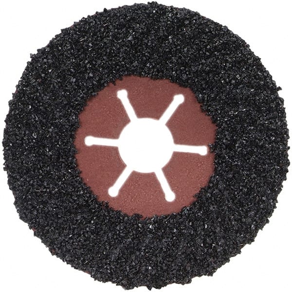 Norton - 4-1/2" Diam 7/8" Hole 16 Grit Fiber Disc - Very Coarse Grade, Silicon Carbide - Exact Tooling
