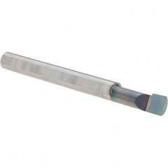 Scientific Cutting Tools - 0.185" Min Bore Diam, 1/2" Max Bore Depth, 3/16 Shank Diam, Radial Relief Boring Bar - Right Hand Cut, Solid Carbide, AlTiN+ Finish - Exact Tooling
