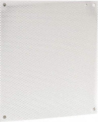 Cooper B-Line - 18-1/2" OAW x 21" OAH Powder Coat Finish Electrical Enclosure Perforated Panel - 24" x 20" Box, 16 Gauge Steel, Use with 24206-1/24208-1 - Exact Tooling