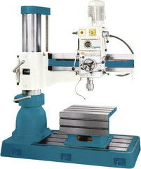 Clausing - 43.3" Swing, Geared Head Radial Arm Drill Press - 12 Speed, 3 hp, Three Phase - Exact Tooling