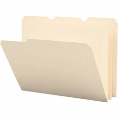 SMEAD - 11-5/8 x 9-1/2", Letter Size, Manila, File Folders with Top Tab - Assorted Tab Cut Location - Exact Tooling