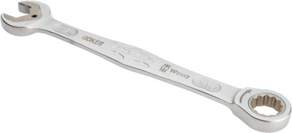Wera - 3/4" 12 Point Combination Wrench - 9-7/8" OAL, Chrome Molybdenum Steel, Satin Finish - Exact Tooling