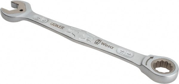 Wera - 11/16" 12 Point Combination Wrench - 9-13/32" OAL, Chrome Molybdenum Steel, Satin Finish - Exact Tooling