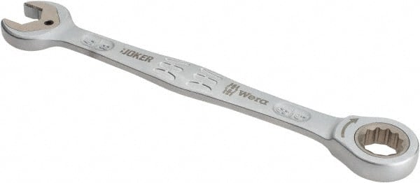 Wera - 5/8" 12 Point Combination Wrench - 8-15/32" OAL, Chrome Molybdenum Steel, Satin Finish - Exact Tooling
